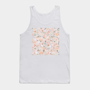 Vintage Abstract Plants / Pastel Leaves Tank Top